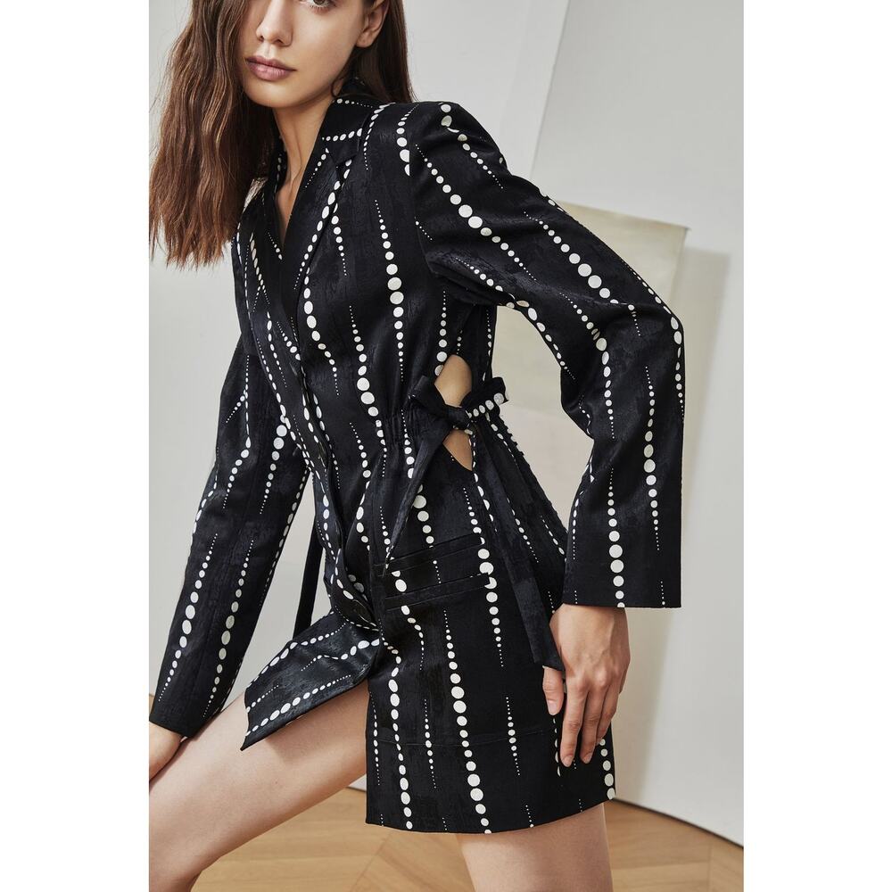 Quaint Ludovica Dress Blazer Long Sleeve Cutouts Mini Womens Size 34/XS MSRP$225